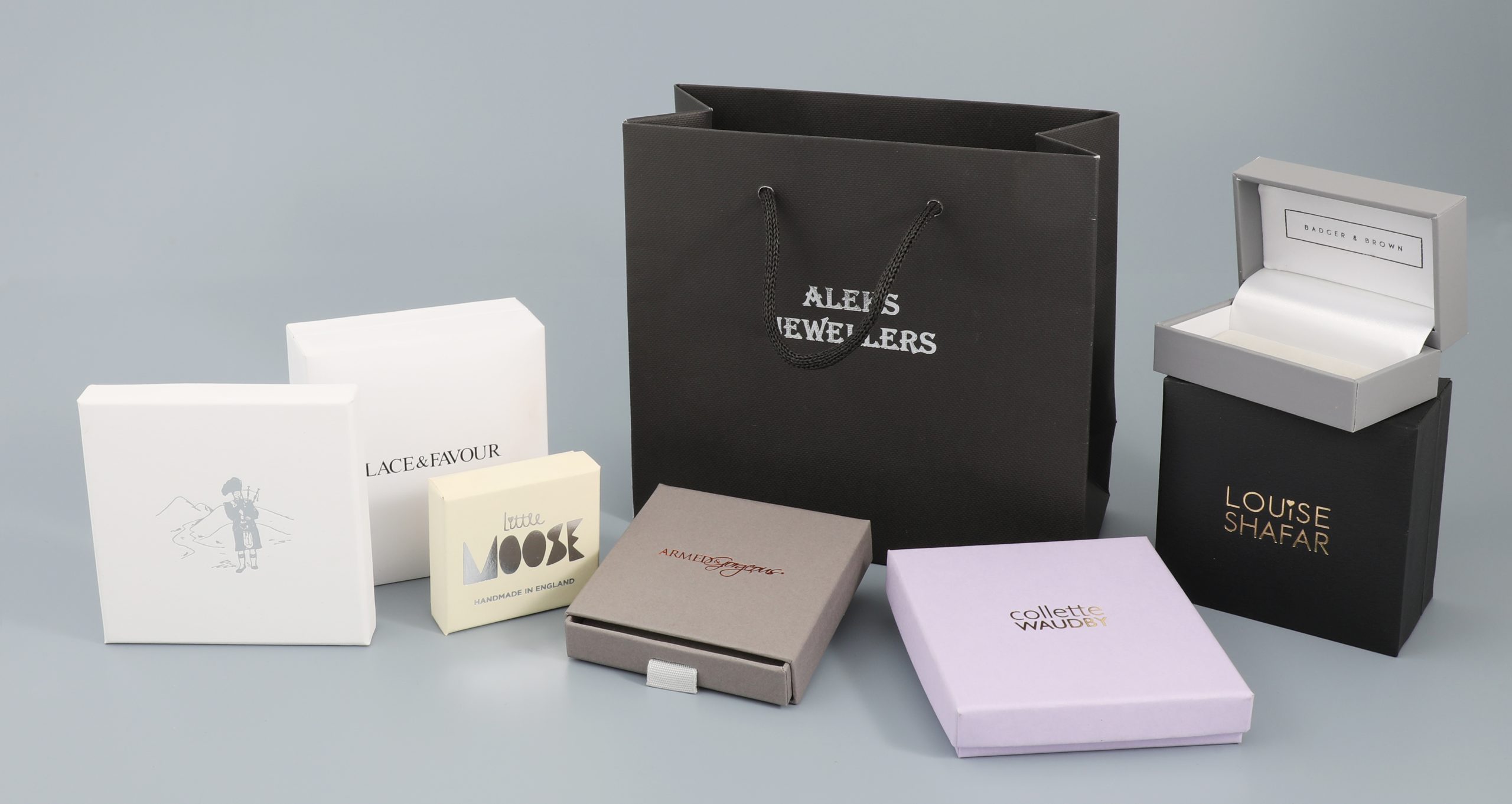 Bespoke and off-the-shelf packaging